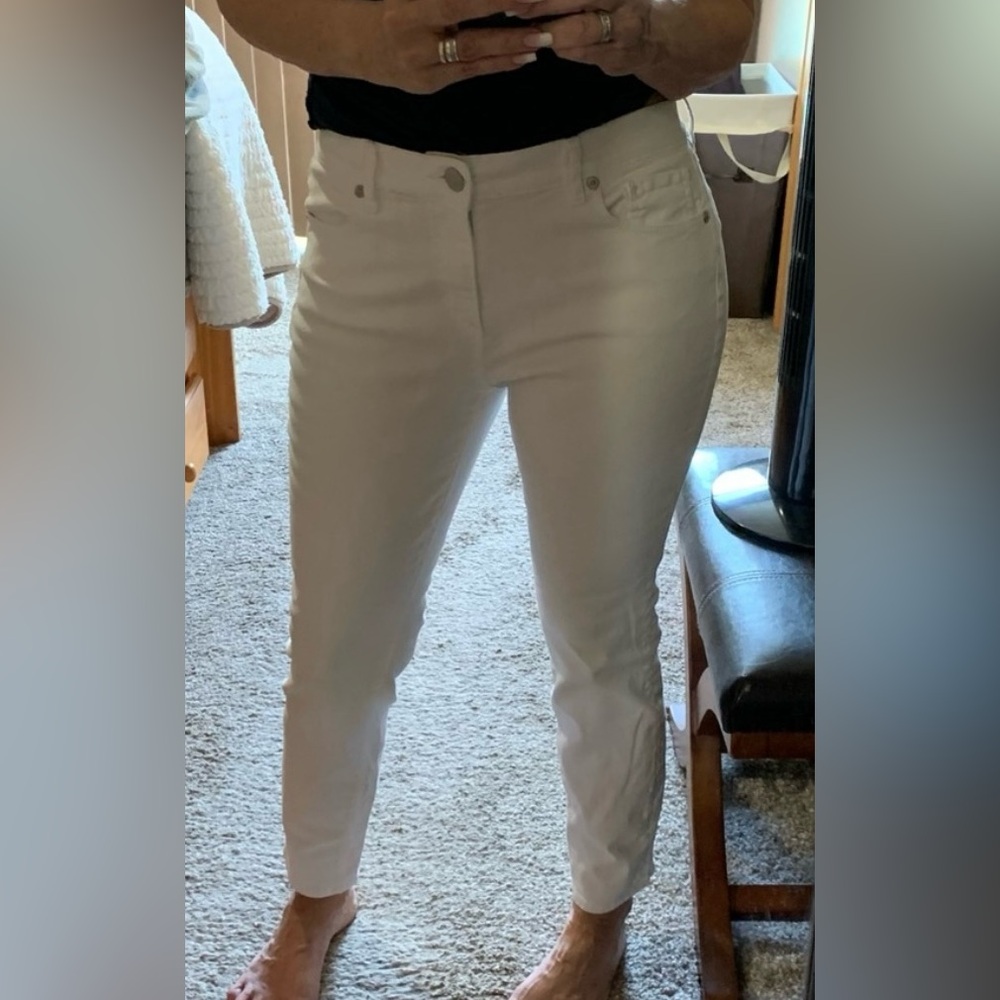 COPY - LOFT Made and loved high waist skinny white jeans 6 - Picture 7 of 7